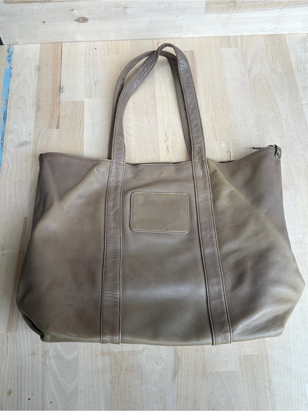 Vintage Soft Leather Tote Bag - Classic Everyday Carry
